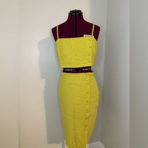 Forever 21 linen 2pcs set in green